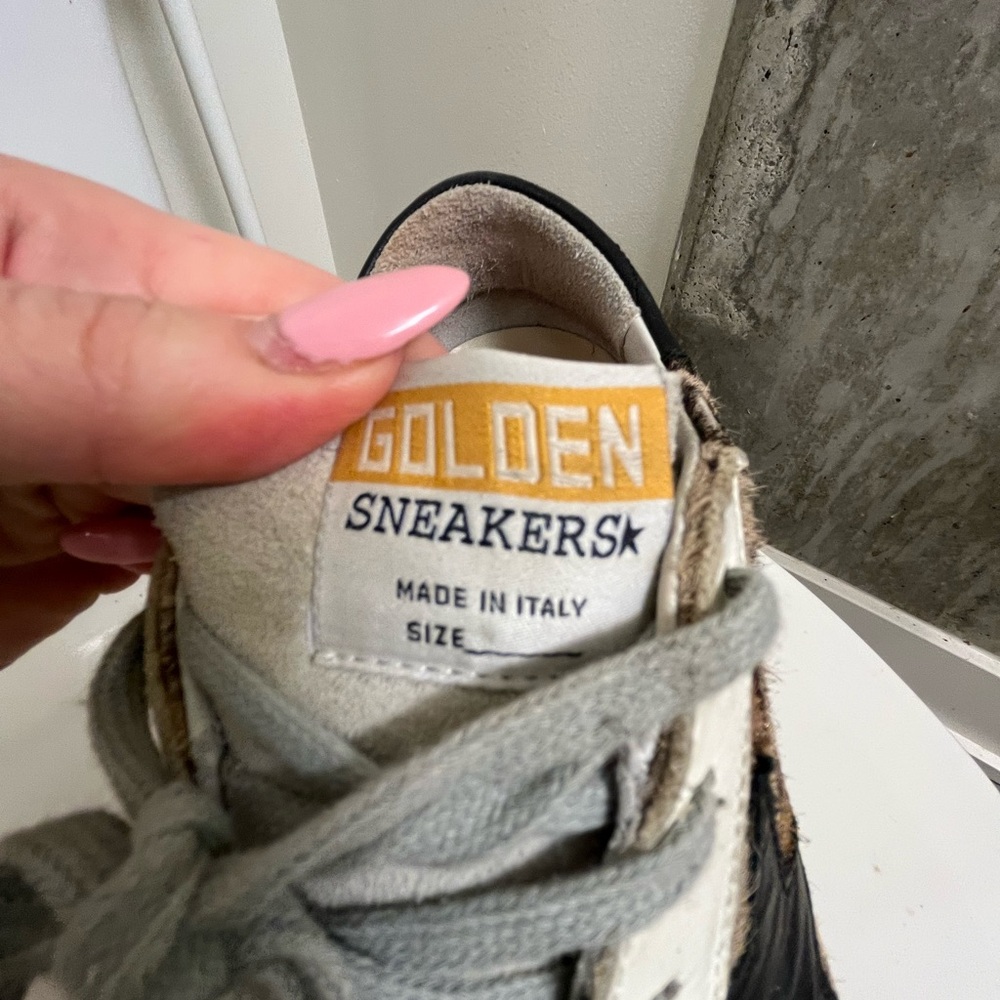 Golden Goose Unique Stylish Women's Snake Print Sneakers. Worn once. Size 9. - Picture 11 of 13